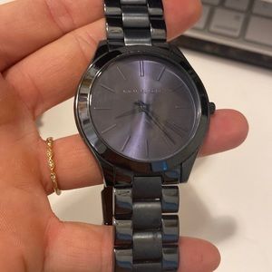 Navy slim Michael Kors watch